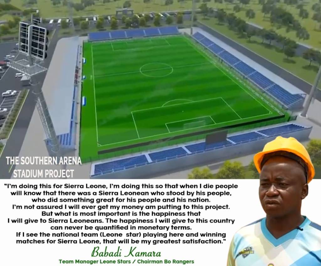 A template of Southern Arena after completion